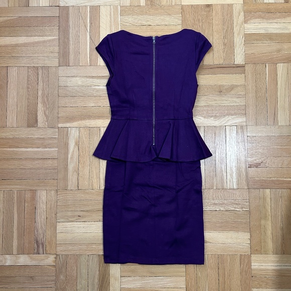 Alice and Olivia purple peplum dress - Picture 6 of 8